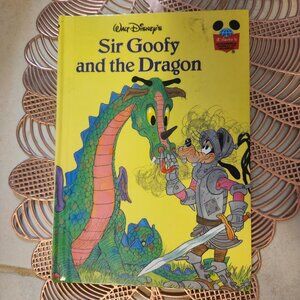 1983 Sir Goofy and the Dragon Disney's Wonderful World of Reading Children's Boo